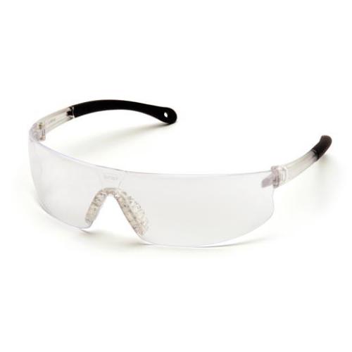 Provoq Safety Glasses With Rubber Temples, Clear Lens, Clear Frame - 1 Each (S7210S)