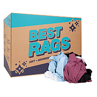 R-c45 T-shirt Reclaimed Rags Colored - 50lb Box (R-C45-50)