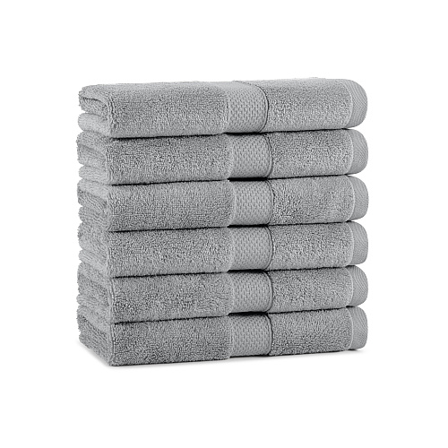 Aston & Arden Egyptian Cotton Hand Towel 16x30 Dark Grey - Pack Of 6 (P-EGYP-1630-DGY)