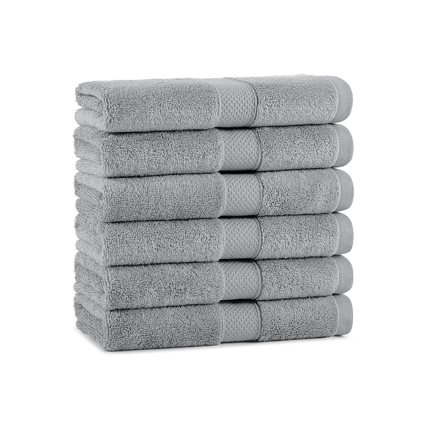 Aston & Arden Egyptian Cotton Hand Towel 16x30 Dark Grey - Pack Of 6 (P-EGYP-1630-DGY)