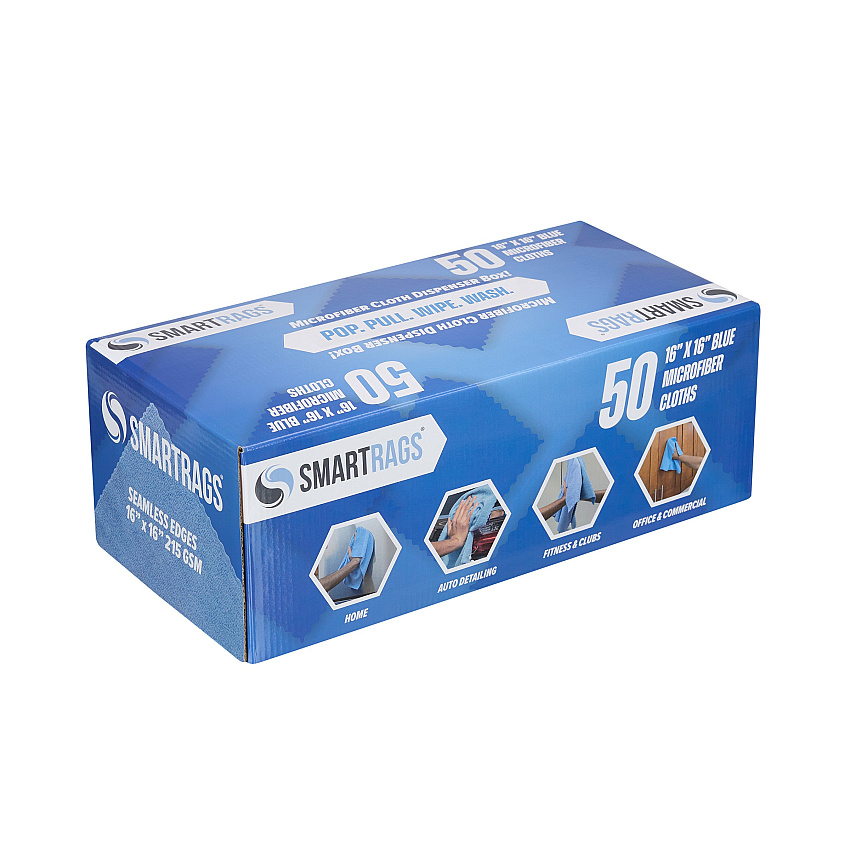 Smartrags Xl Microfiber 35 Gram 16x16 Blue, Case Of 400 (M931B)