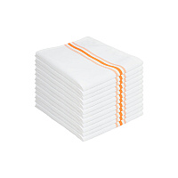 Mariposa Bistro Napkin 18x22 Orange Stripe - Pack Of 12 (BISTRO-ORG)