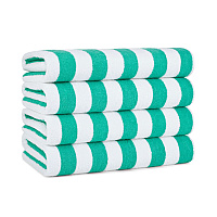 California Cabana Beach Towels 30x70 Green - Case Of 24 (CABANA-GR-CS)