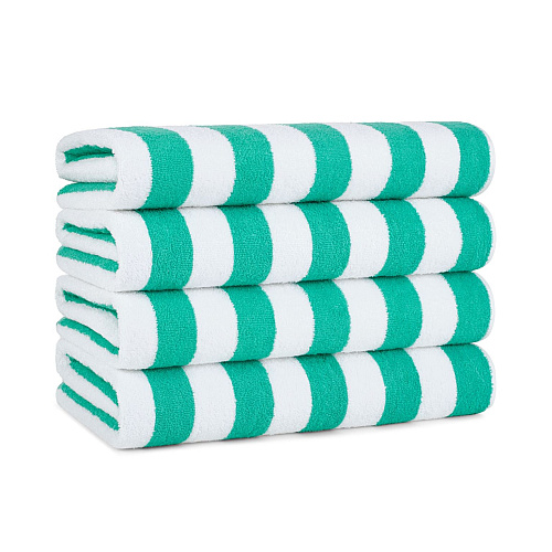 California Cabana Beach Towels 30x70 Green - Case Of 24 (CABANA-GR-CS)