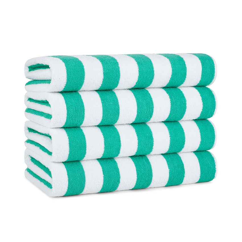 California Cabana Beach Towels 30x70 Green - Case Of 24 (CABANA-GR-CS)