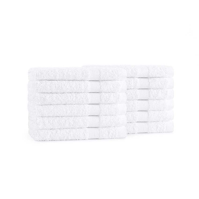 Admiral Hospitality Washcloth 12x12 White - Pack Of 12 (P-ADM-WASH)