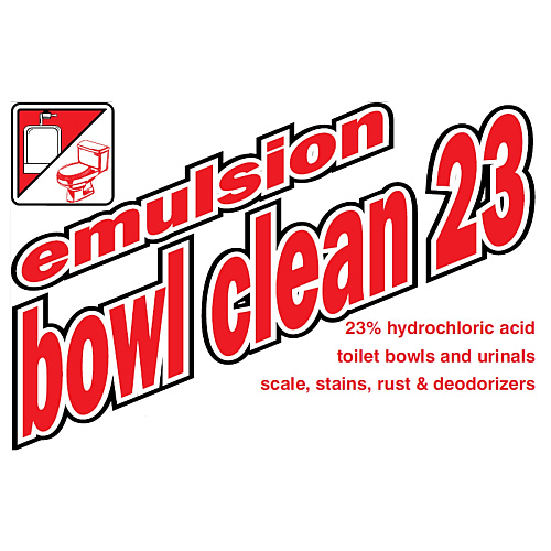 Emulsion Bowl Cleaner 23% Hcl - 12x1 Qt, Case Of 12 (40212)