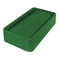 Lid Thin Bin 23 Gallon Plastic Green, Case Of 4 (7024-14)