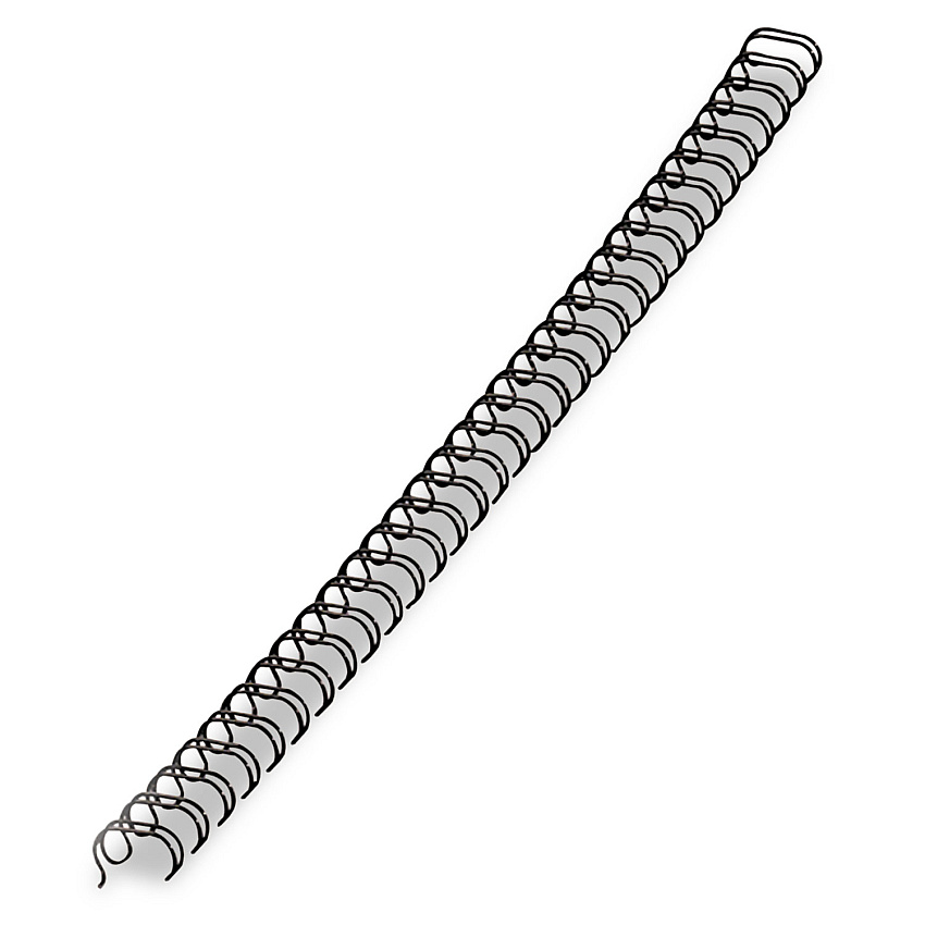 Fellowes Wire Bindings, 1/2" Diameter, 100 Sheet Capacity, Black, 25/Pack (5255401)
