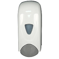Lotion Soap Dispenser With Refillable Bottle, 1000ml Capacity, Push Bar Design, Durable Abs Plastic, White & Gray, Case Of 12 (9390)