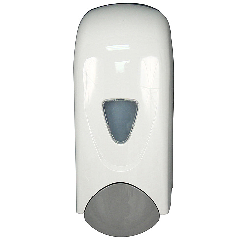 Lotion Soap Dispenser With Refillable Bottle, 1000ml Capacity, Push Bar Design, Durable Abs Plastic, White & Gray, Case Of 12 (9390)