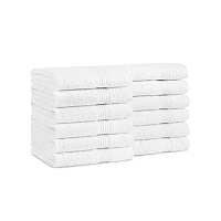 Host & Home Washcloth 13x13 White - Pack Of 12 (WC-HH-1313-1.5-WHT)