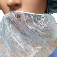 10 Gsm Polyproylene Beard Cover 10x18, Case Of 1000 (GAH-BRD-WH)