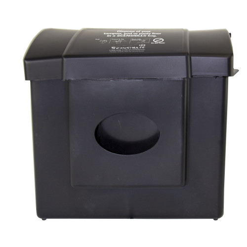 Scensibles Combination Receptacle Dispenser, Black Plastic, 11.5"x9.75"x5.625", 1 Each, 6/mc (CDB)