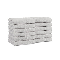 Host & Home Washcloth 13x13 Light Grey - Pack Of 12 (WC-HH-1313-1.5-LGY)