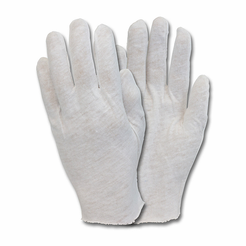Safety Zone 100% Lisle Cotton Inspection Gloves, Women’s One Size, Lightweight, Soft, Breathable Fit For Precision Tasks And Cleanroom Use, Natural White, 12 Pairs Per Bag, 100 Bags Per Case (GIMW-WN-1SP)