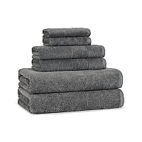 Aston & Arden Turkish Solid 6-piece Set Pewter Gray - 1 Set (PNP-BST-TS-PTR)
