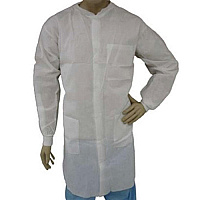 Epic Lab Coat Sms Knit Wrist Knit Collar 3 Pocket White 3xl - Case Of 30 (864895-3XL)