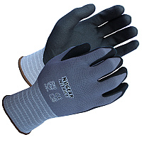 Proworks Microfiber-foam Nitrile Coated Gloves 15g Gray/black 2xl - Bag Of 12 Pairs (GCN15GXX)