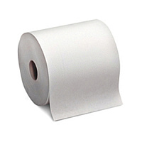 Tork Hard Roll Towels, White, 1 Ply, 7.8"x800, Roll - Case Of 6 Rolls (RB800)