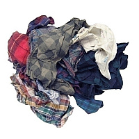 Reclaimed Flannel Garments, 50lb Box (180-50)