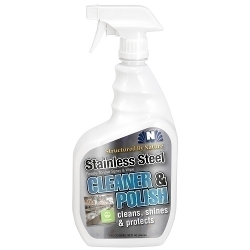 Structured By Nature Stainless Steel Cleaner & Polish, Quart - Case Of 6 (32SSC)
