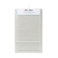 Host & Home Cotton 2pc Bath Mat Set 17x24/20x32 - Light Gray - Case Of 4 Sets (HH-BM-2PK-GY)