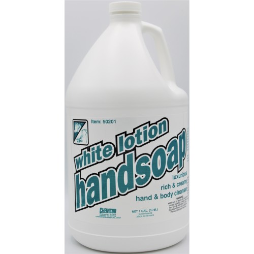White Lotion Handsoap - Gallon - Case Of 4 (50201)