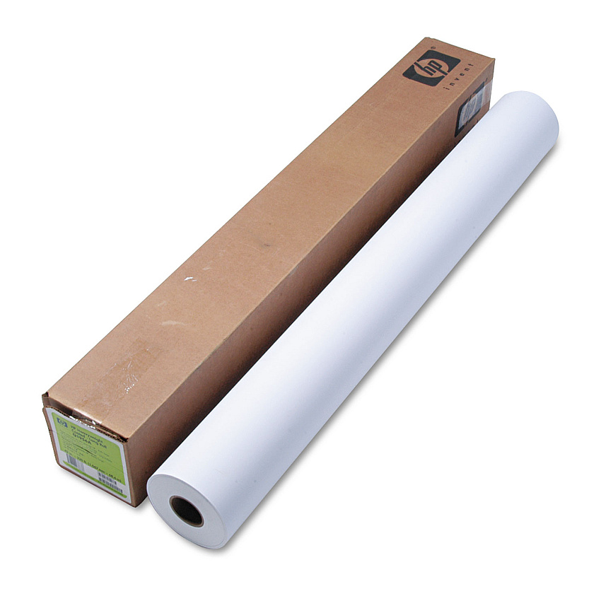 HP DesignJet Inkjet Large Format Paper, 6.6 mil, 42" x 225 ft, Coated White (Q1956A)