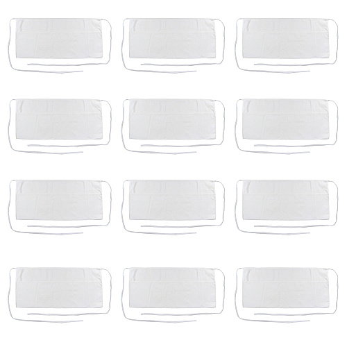 Mariposa Waist Apron 26x12 White, Pack Of 12 (P-WAISTAPRON-WHT)