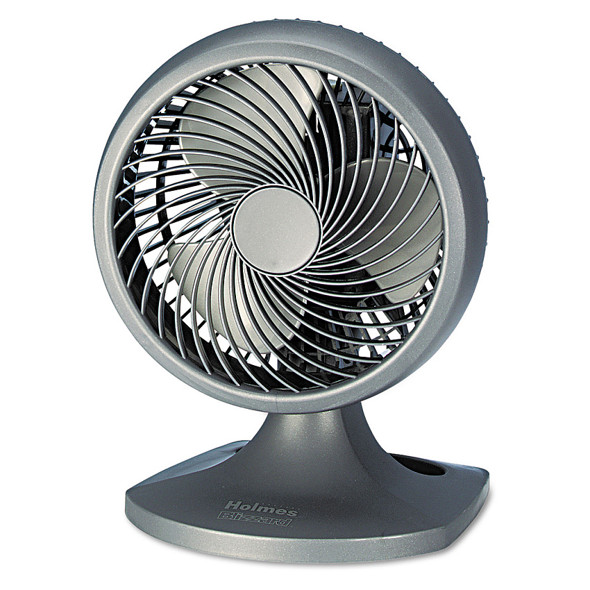 Holmes Blizzard 9" Three-Speed Oscillating Table/Wall Fan, Charcoal (HAOF90NUC)