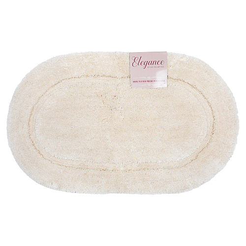 Elegance Oval Bath Rug - 17x24 - Beige - Case Of 8 (ELEOV-1724-BG)