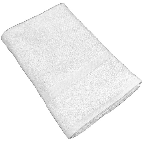 Plus Crescent Bath Towel 24x48 White - Bale Of 120 (PLUS-2448-8)