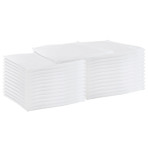 Mariposa Poly Spun Napkin 20x20 White - Pack Of 25 (PNP-NAP-W-25)