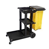Black Janitor Cart, 1 Each (T0047-00)