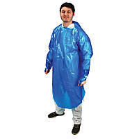 4 Mil Vinyl Alternative Gown W, Case Of 50 (MMVA-4G-B-L)