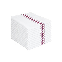 Mariposa Bistro Napkin 18x22 Burgundy Stripe - Pack Of 12 (BISTRO-BUR)
