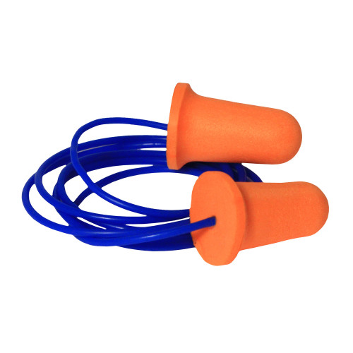 Radians Deviator Corded Disposable Earplugs, Nrr 33, Orange/blue, One Size - Box Of 100 (FP81)