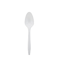Safety Zone Teaspoon Mid-weight Polypro White, Case Of 1000 (CPPMDTSBKW1)