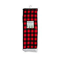 Buffalo Plaid Throw 50x70 - Red & Black (hanger) - Case Of 12 (THROW-BUFPL-50X70-H-CS)