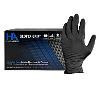 Hand Armor Nitrile Textured Gloves, Powder Free, 9 Mil, Black, Xxl - Box Of 100 (GDNT107BKXX)