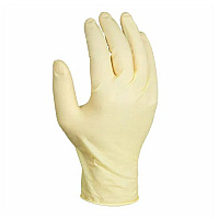 Proworks Latex Pwdfree 8 Mil Total Grip Exam Gloves Natural Sm, Box Of 100 (GL-L165FS)