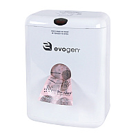 Evogen No-touch Combination Receptacle, White Abs, 9.04"x11.99"x5.04", 1 Each (EVNT-CWR)