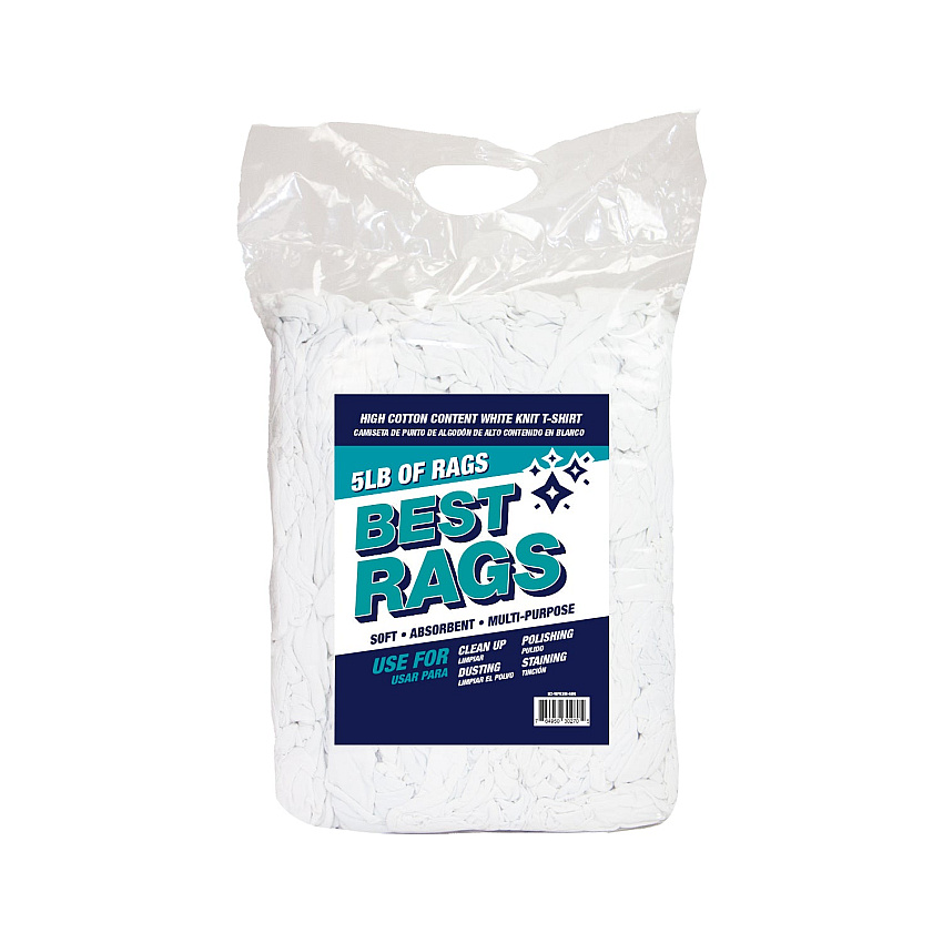 Wpksm Knit Wipers White New - 5lb Bag (N-WPKSM-5BG)