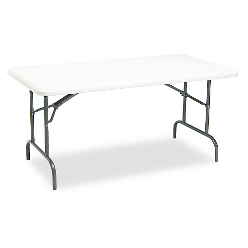 Iceberg IndestrucTable Industrial Folding Table, Rectangular, 60" x 30" x 29", Platinum (65213)