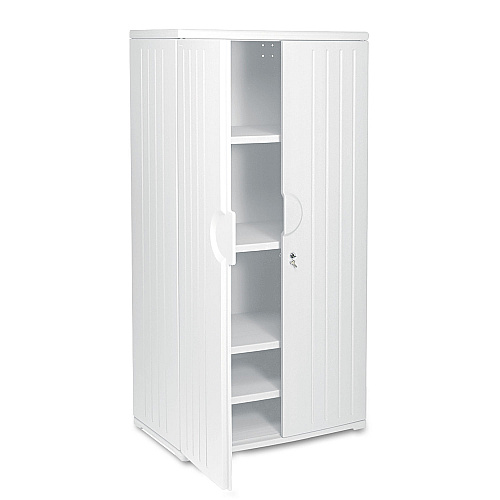 Iceberg Rough n Ready Storage Cabinet, Four-Shelf, 36w x 22d x 72h, Platinum (92573)