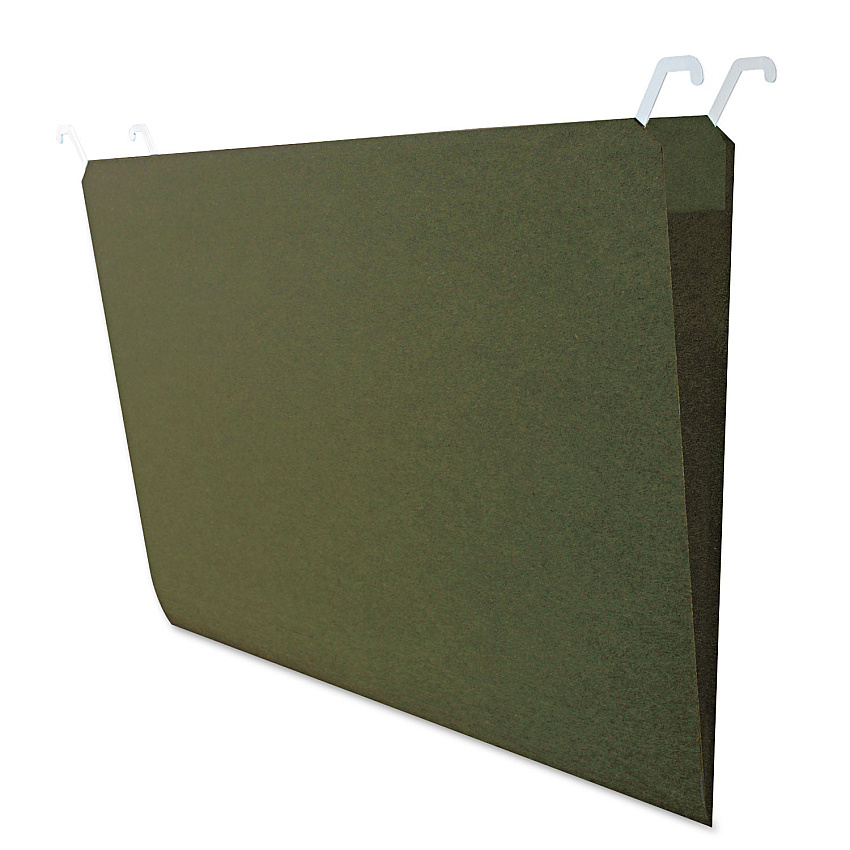 find It Hanging File Folders with Innovative Top Rail, Legal Size, 1/4-Cut Tabs, Standard Green, 20/Pack (FT07043)