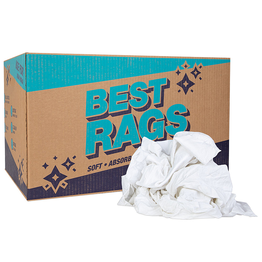 R-w39 Sheet Reclaimed Rags White - 25lb Box (R1-W39-25)
