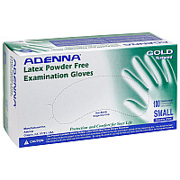 Gold Latex Powder Free 6 Mil Exam Gloves White Sm, Case Of 1000 (GLD262)