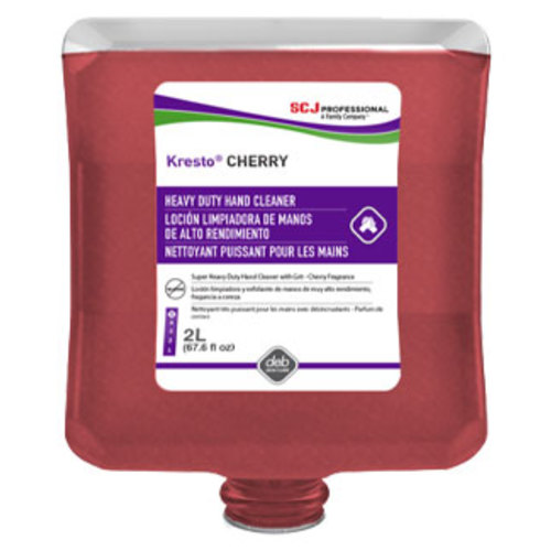 Kresto Cherry Industrial Hand Cleaner, Red, 2 Liter - Case Of 4 (KCH2LT)